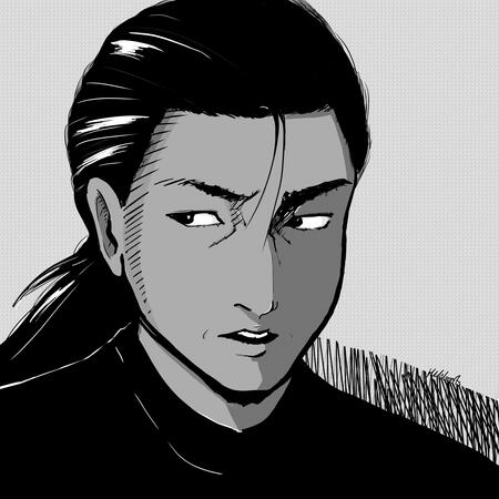 Naib from IDV in manga style